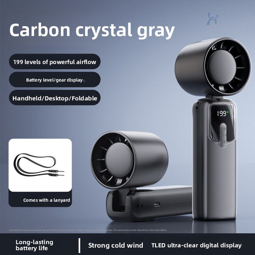 Rechargeable Cooling Fan - Digital Display