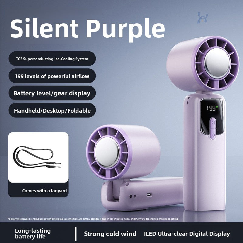Rechargeable Cooling Fan - Digital Display