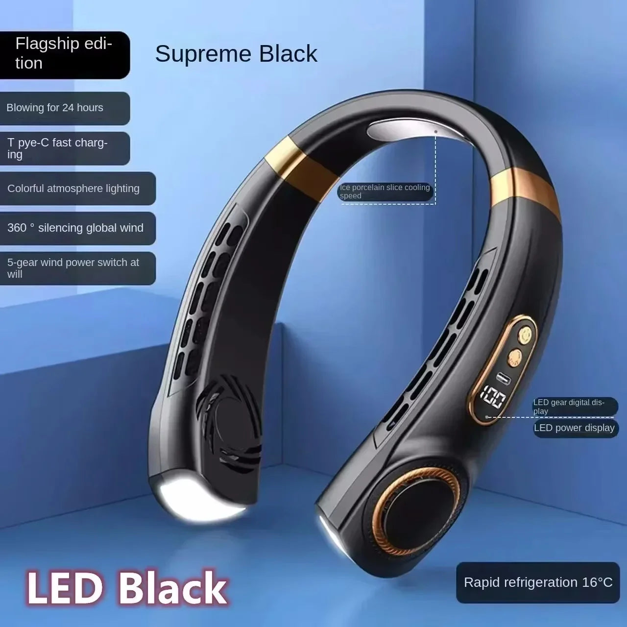 Rechargeable Neck Fan