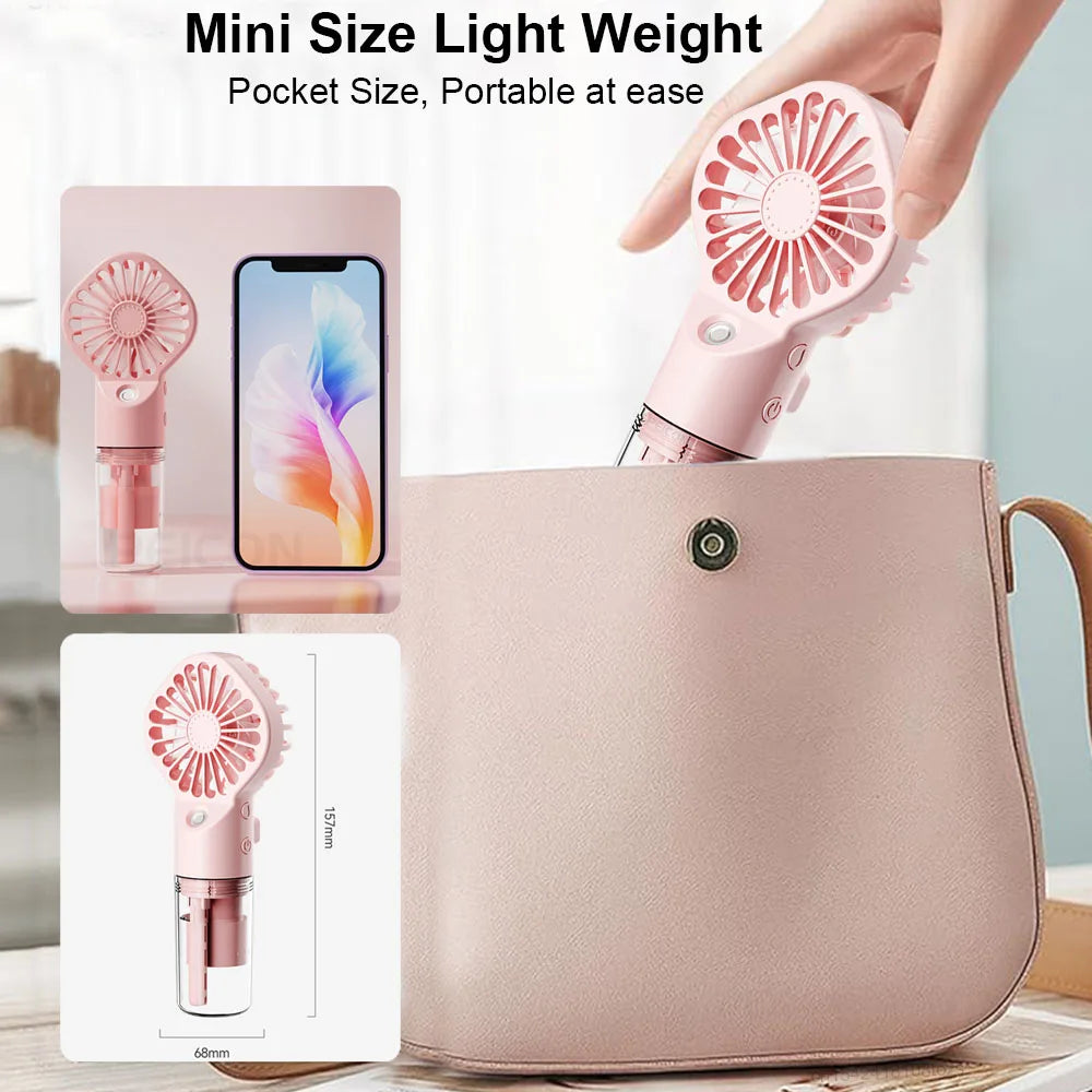 Portable Handheld Misting Fan