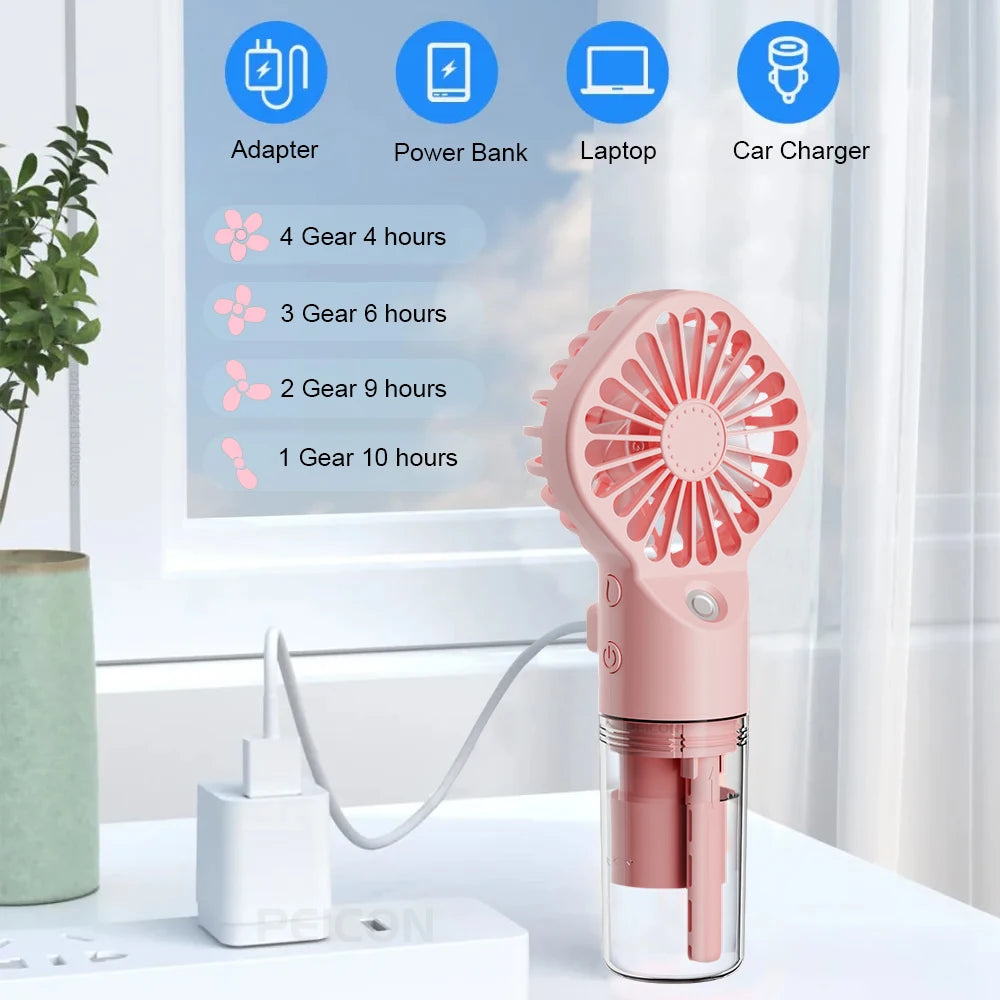 Portable Handheld Misting Fan