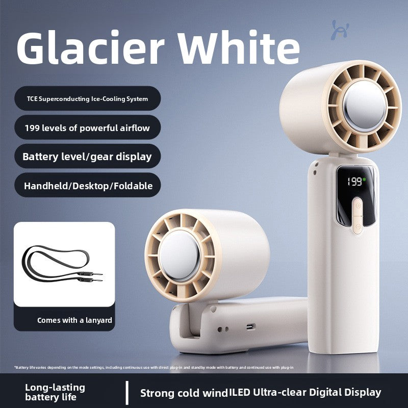 Rechargeable Cooling Fan - Digital Display