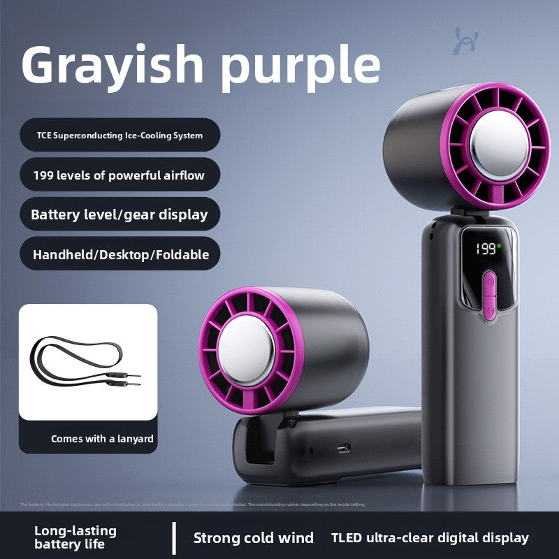 Rechargeable Cooling Fan - Digital Display
